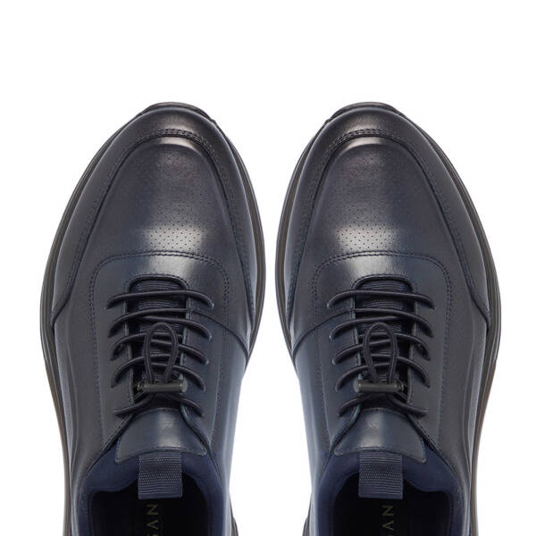 Lacivert Deri Erkek Sneaker - E24S1AY57078-A31 - 5