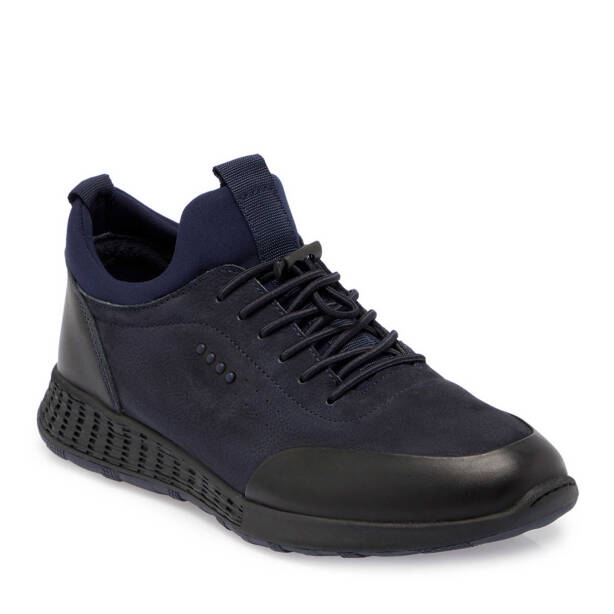 Lacivert Deri Erkek Sneaker - E24S1AY57079-H6X 