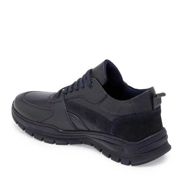 Lacivert Deri Erkek Sneaker - E24S1AY57095-A31 - 2