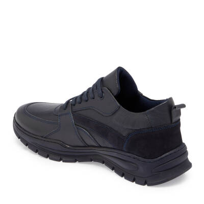  Lacivert Deri Erkek Sneaker - E24S1AY57095-A31 - 2