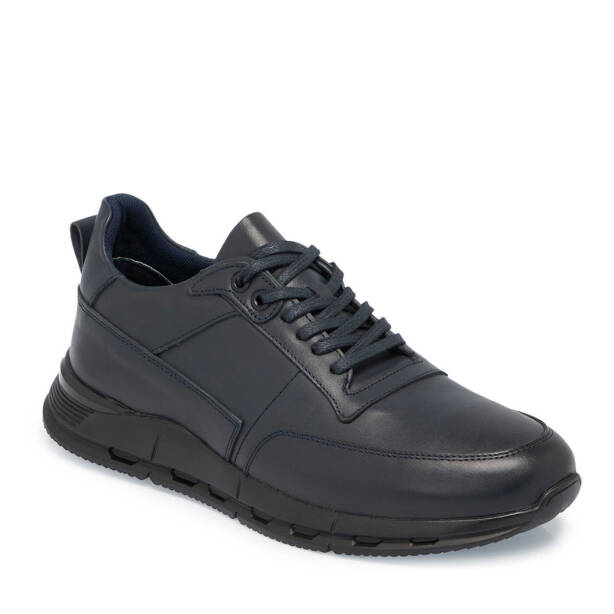 Lacivert Deri Erkek Sneaker - E24S1AY57097-A31 - 1