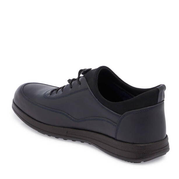 Lacivert Deri Erkek Sneaker - E24S1AY57098-A31 - 2