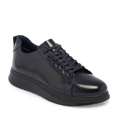  Lacivert Deri Erkek Sneaker - E24S1AY57101-A31 