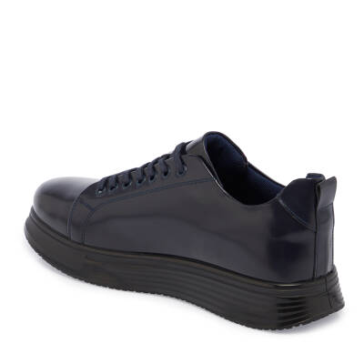  Lacivert Deri Erkek Sneaker - E24S1AY57101-A31 - 2