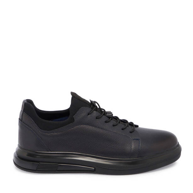 Lacivert Deri Erkek Sneaker - E24S1AY57102-A31 - 3