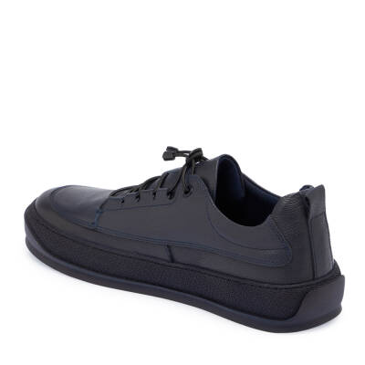  Lacivert Deri Erkek Sneaker - E24S1AY57137-A31 - 2