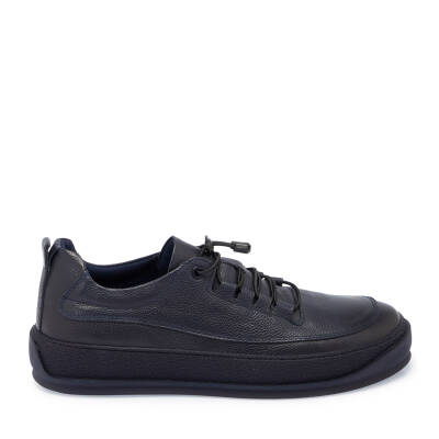  Lacivert Deri Erkek Sneaker - E24S1AY57137-A31 - 3