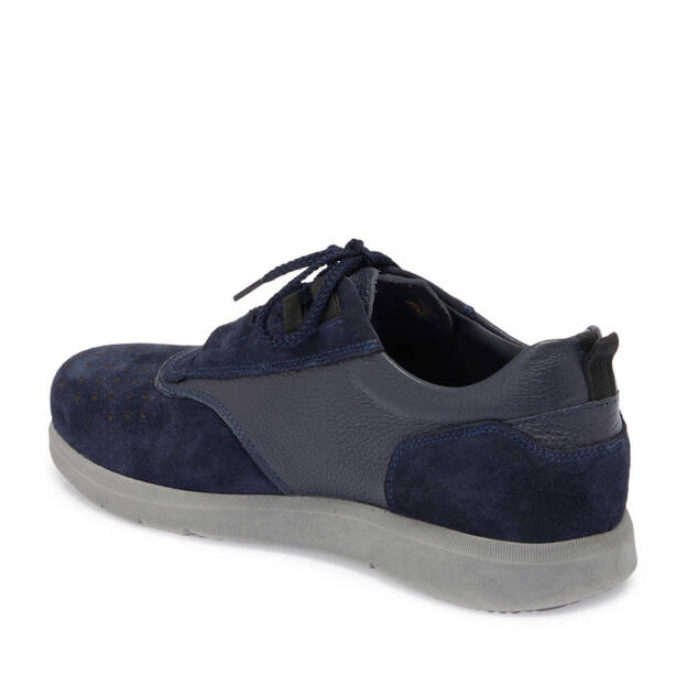 Lacivert Deri Erkek Sneaker - E24S1AY57145-D44 - 2