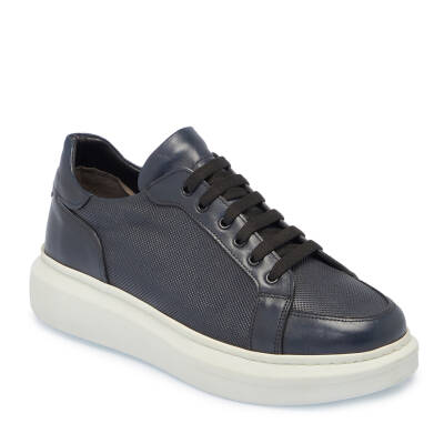  Lacivert Deri Erkek Sneaker - E24S1AY57249-A31 