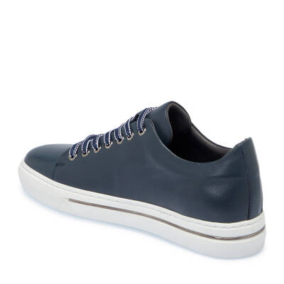  Lacivert Deri Erkek Sneaker - E25I1AY57187-A31 - 2