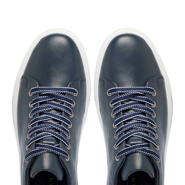 Lacivert Deri Erkek Sneaker - E25I1AY57187-A31 - 5