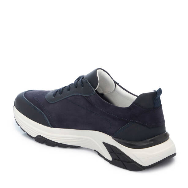 Lacivert Hakiki Deri Erkek Sneaker - E25I1AY57214-C2Q - 3