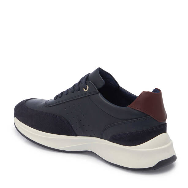 Lacivert Deri Erkek Sneaker - E25I1AY57217-J5S - 2
