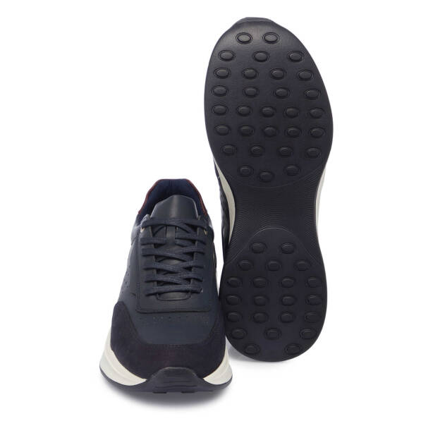 Lacivert Deri Erkek Sneaker - E25I1AY57217-J5S - 4