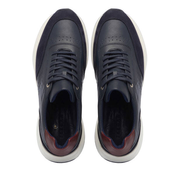 Lacivert Deri Erkek Sneaker - E25I1AY57217-J5S - 5