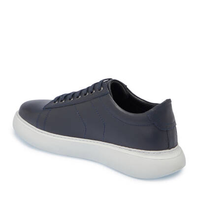 Lacivert Deri Erkek Sneaker - E25I1AY57222-A31 - 2