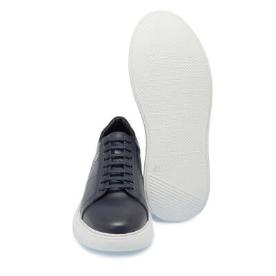 Lacivert Deri Erkek Sneaker - E25I1AY57222-A31 - 4