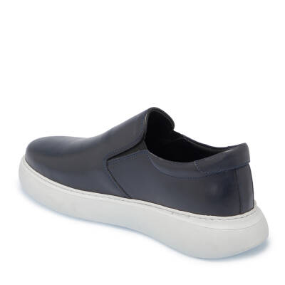 Lacivert Deri Erkek Sneaker - E25I1AY57224-A31 - 2