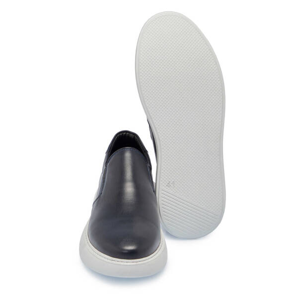Lacivert Deri Erkek Sneaker - E25I1AY57224-A31 - 4