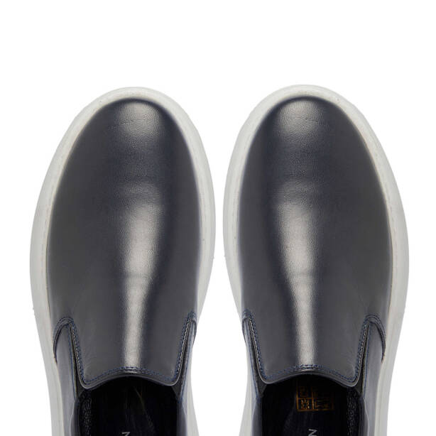 Lacivert Deri Erkek Sneaker - E25I1AY57224-A31 - 5