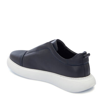 Lacivert Deri Erkek Sneaker - E25I1AY57225-A31 - 2