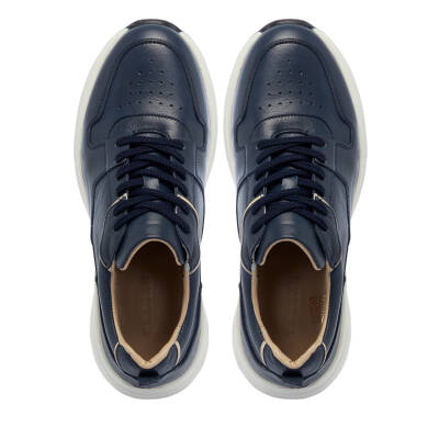 Lacivert Deri Erkek Sneaker - E25I1AY57226-A31 - 5