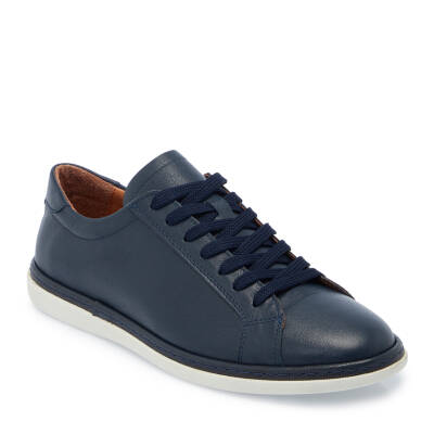 Lacivert Deri Erkek Sneaker - E25I1AY57267-A31 