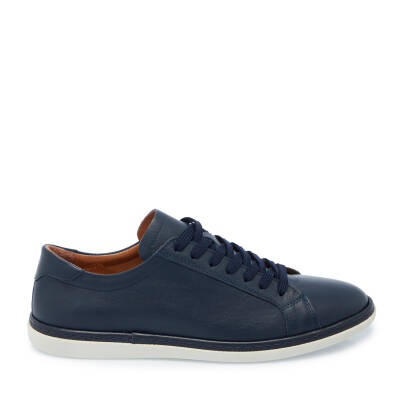 Lacivert Deri Erkek Sneaker - E25I1AY57267-A31 - 3