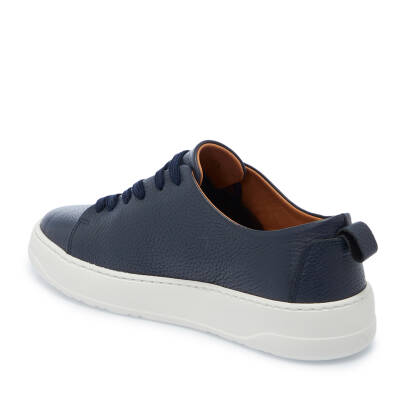 Lacivert Deri Erkek Sneaker - E25I1AY57268-A31 - 2