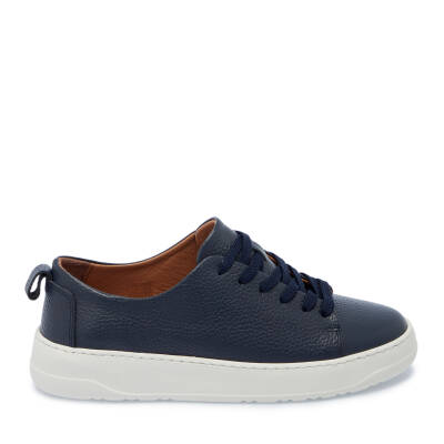 Lacivert Deri Erkek Sneaker - E25I1AY57268-A31 - 3
