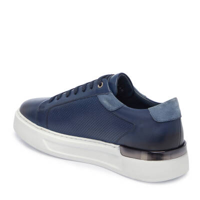 Lacivert Deri Erkek Sneaker - E25I1AY57272-A31 - 2