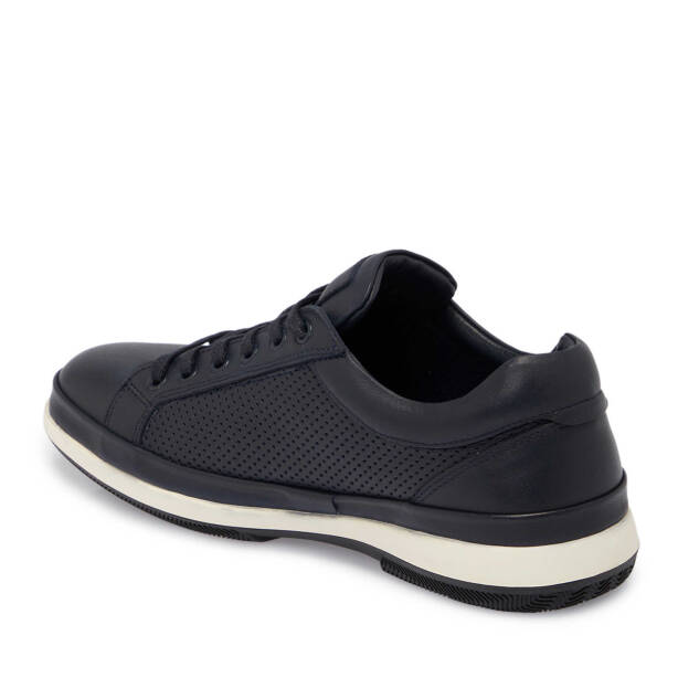 Lacivert Deri Erkek Sneaker - E25I1AY57274-A31 - 2