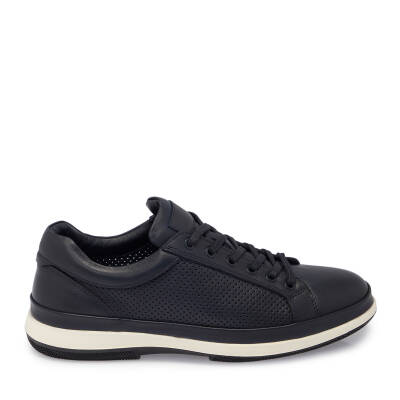 Lacivert Deri Erkek Sneaker - E25I1AY57274-A31 - 3