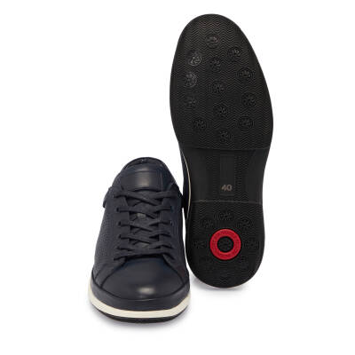 Lacivert Deri Erkek Sneaker - E25I1AY57274-A31 - 4