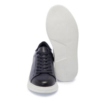 Lacivert Deri Erkek Sneaker - E25I1AY57275-A31 - 4