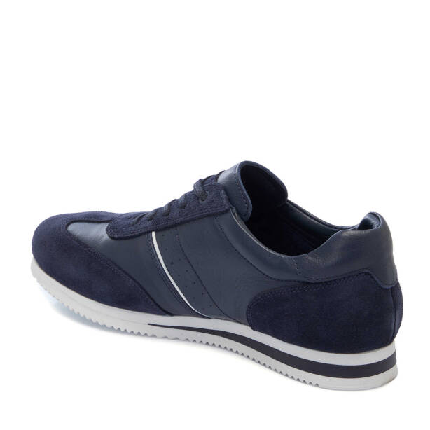 Lacivert Deri Erkek Sneaker - E25I1AY57277-A31 - 2
