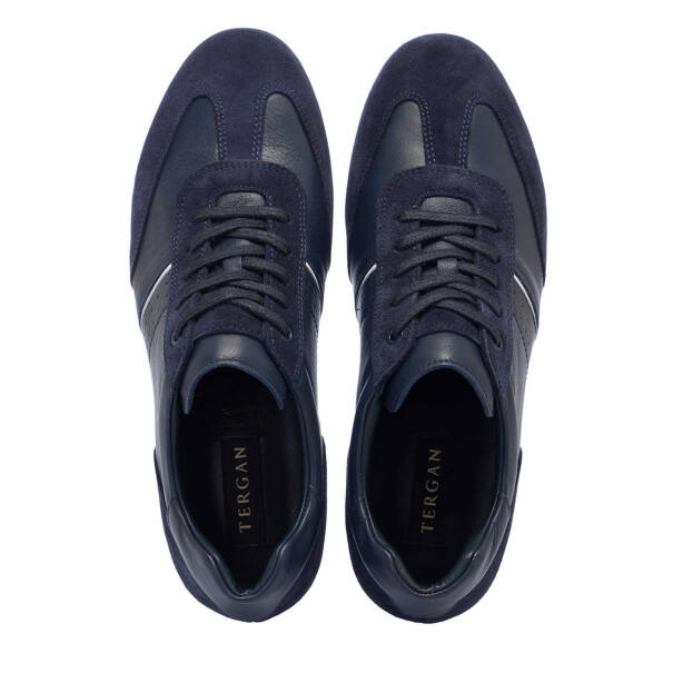 Lacivert Deri Erkek Sneaker - E25I1AY57277-A31 - 5
