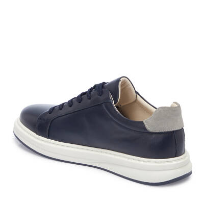 Lacivert Deri Erkek Sneaker - E25I1AY57285-A31 - 2