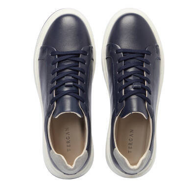 Lacivert Deri Erkek Sneaker - E25I1AY57285-A31 - 5