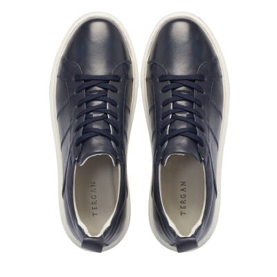 Lacivert Deri Erkek Sneaker - E25I1AY57299-A31 - 5