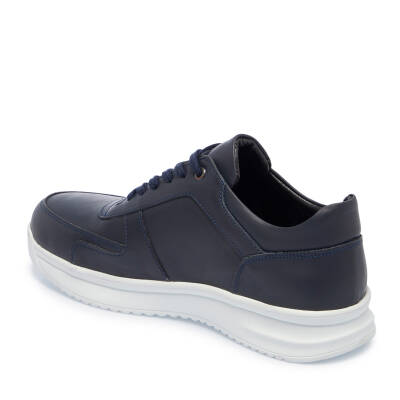 Lacivert Deri Erkek Sneaker - E25I1AY57303-A31 - 2