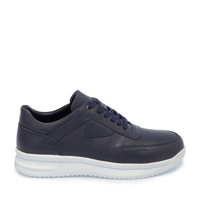Lacivert Deri Erkek Sneaker - E25I1AY57303-A31 - 3