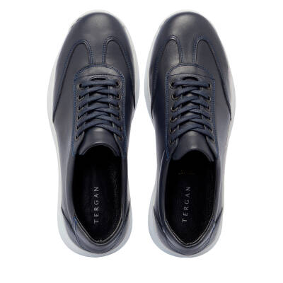Lacivert Deri Erkek Sneaker - E25I1AY57304-A31 - 5
