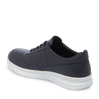 Lacivert Deri Erkek Sneaker - E25I1AY57305-A31 - 2