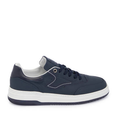 Lacivert Deri Erkek Sneaker - E25I1AY57317-A31 - 3