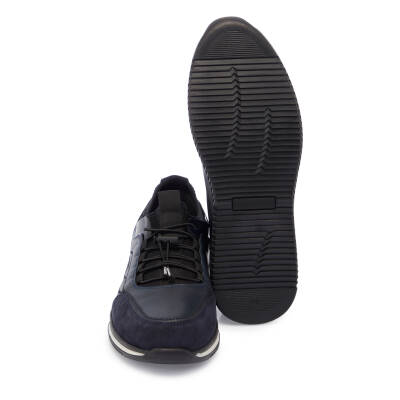 Lacivert Deri Erkek Sneaker - E25I1AY57326-A31 - 4