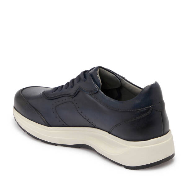 Lacivert Deri Erkek Sneaker - E25S1AY57380-A31 - 2