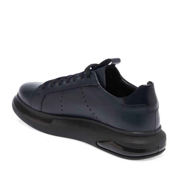 Lacivert Deri Erkek Sneaker - E25S1AY57385-A31 - 2