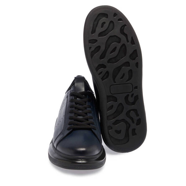 Lacivert Deri Erkek Sneaker - E25S1AY57385-A31 - 4