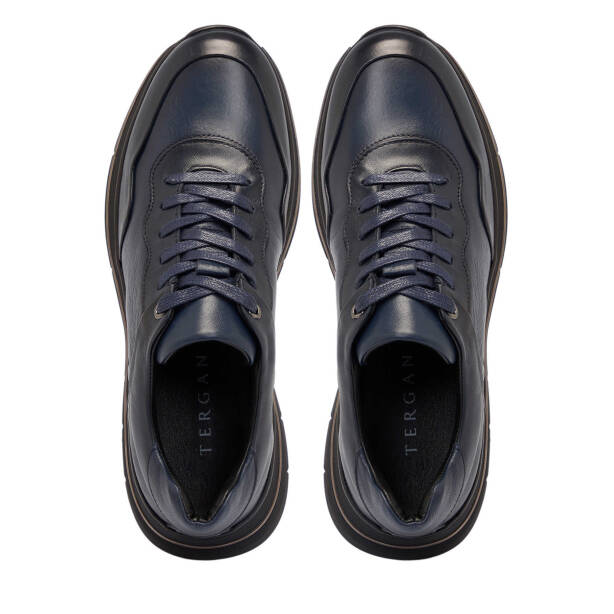 Lacivert Deri Erkek Sneaker - E25S1AY57392-A31 - 5